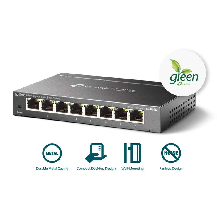TP-Link 8 Port Gigabit Ethernet Easy Smart Switch